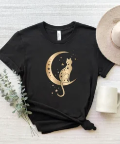 Alternative view of Cat In The Moon Shirt