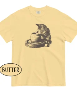 Alternative view of Cute Cat Mom Gift Pottery Lover T-Shirt
