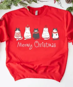 Christmas Cat Sweatshirt