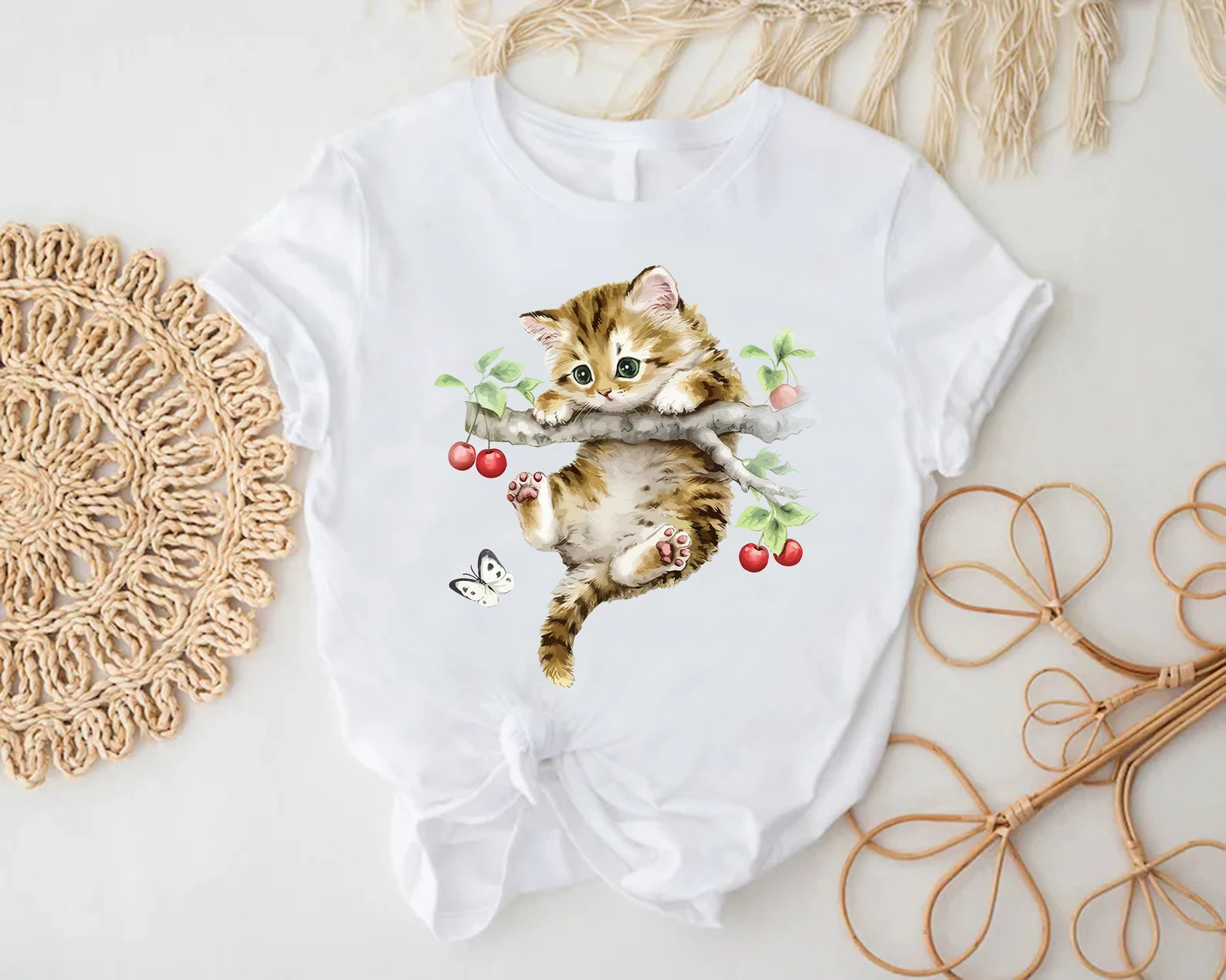 Cute Cat Shirt - Image 3