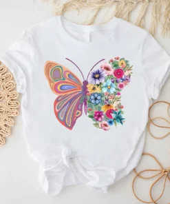 Alternative view of Floral Butterfly Gift Shirt